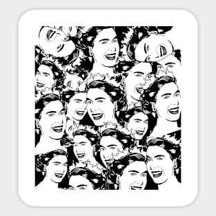 pattern design - queen elizabeth 2 Sticker